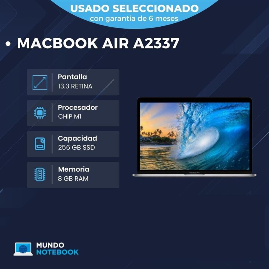 Macbook air a2337 año 2020 chip m1
