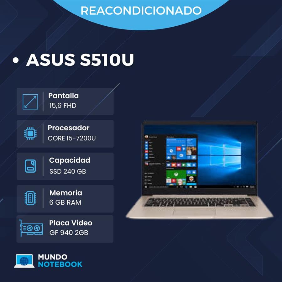 ASUS S510U Intel core i5 Placa Gf 2gb dedicados