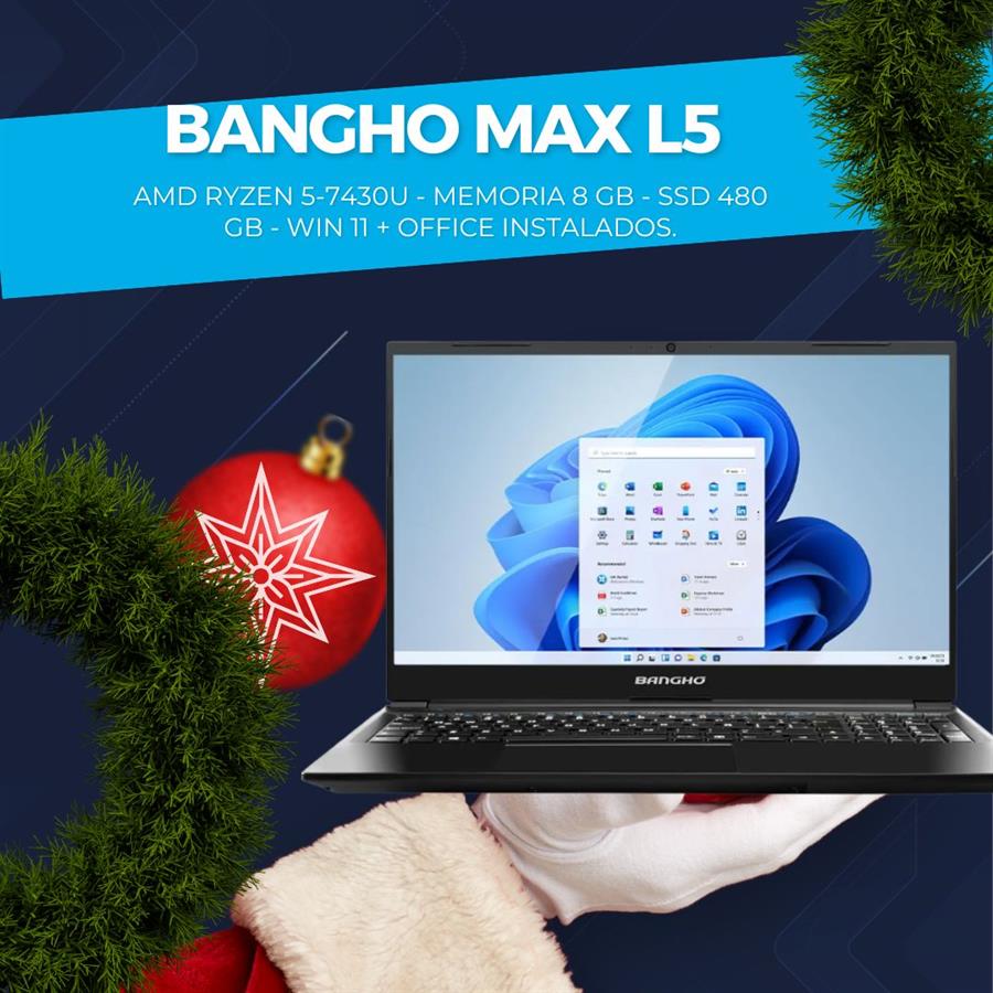 Banghó Max L5 Ryzen 5 7430U 8GB RAM 480GB SSD