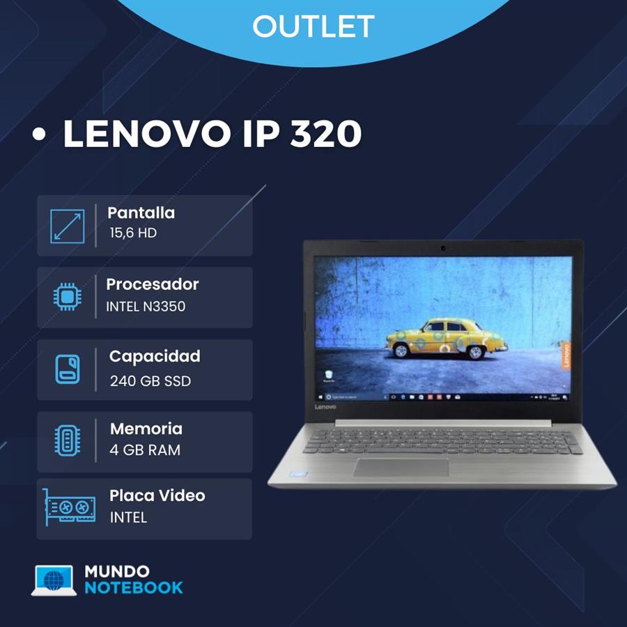 Lenovo IdeaPad 320 Celeron N3350 4GB RAM 240GB SSD 15.6” HD