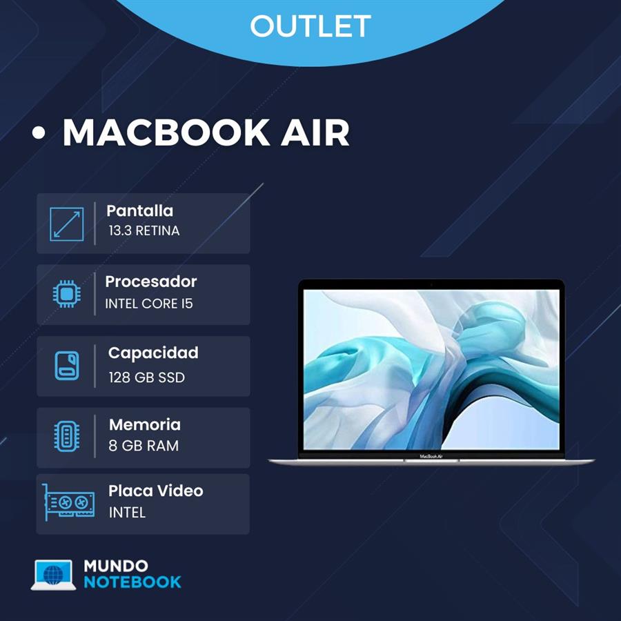 MacBook Air 13.3” 2018 Core i5 8GB RAM 128GB SSD