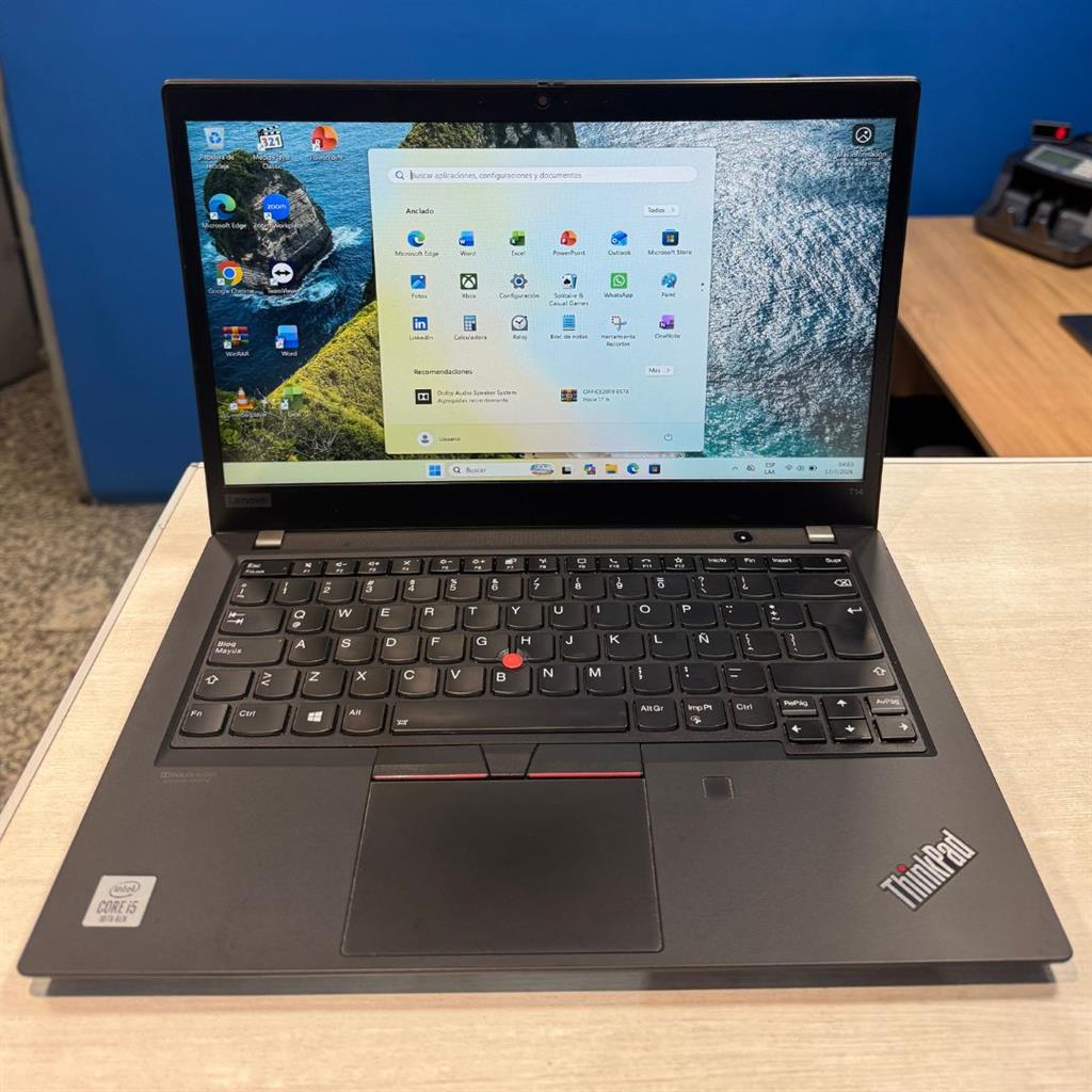 Lenovo ThinkPad T14 Intel Core i5-10210U 16GB RAM 256GB SSD Pantalla 14" FHD