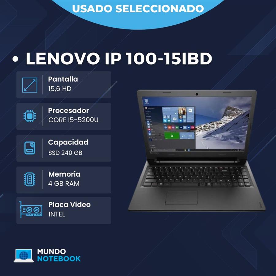 LENOVO Ideapad 100-15IBD Intel core i5 impecable