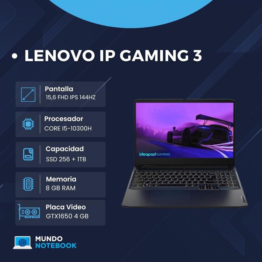 LENOVO IP GAMING 3 Intel core i5 gtx1650