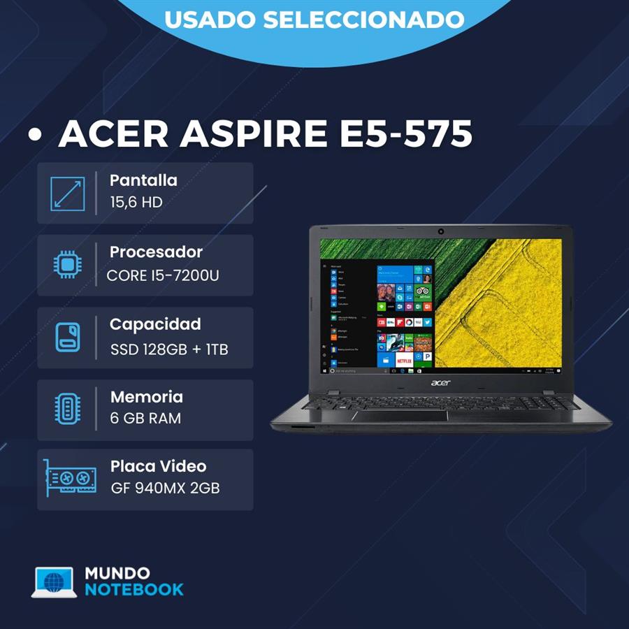 ACER ASPIRE E5-575 Intel core i5 con placa Gf 2gb