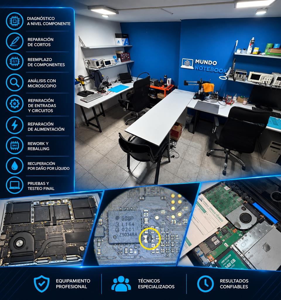 🔧 Reparación Electrónica de Notebooks y MacBooks | Servicio Técnico Especializado
