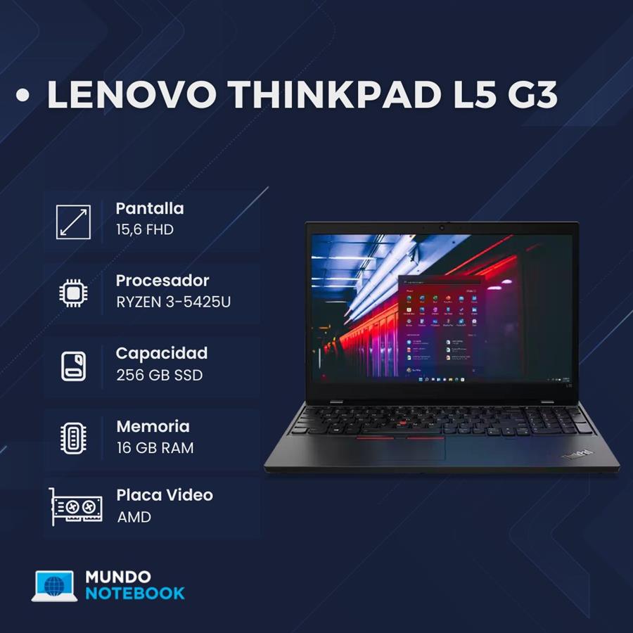 LENOVO THINKPAD L5 GEN 3 Ryzen 3-5425u