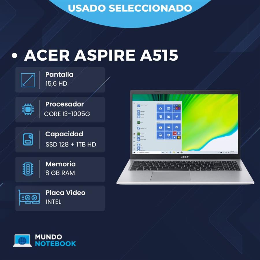 ACER ASPIRE A515 Intel core i3 10 gen