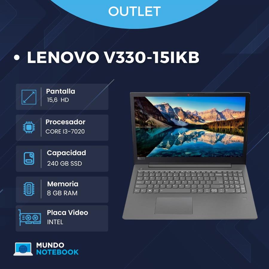 Lenovo IdeaPad V330-15IKB Intel Core i3-7020U 8GB RAM 240GB SSD Pantalla 15,6" HD