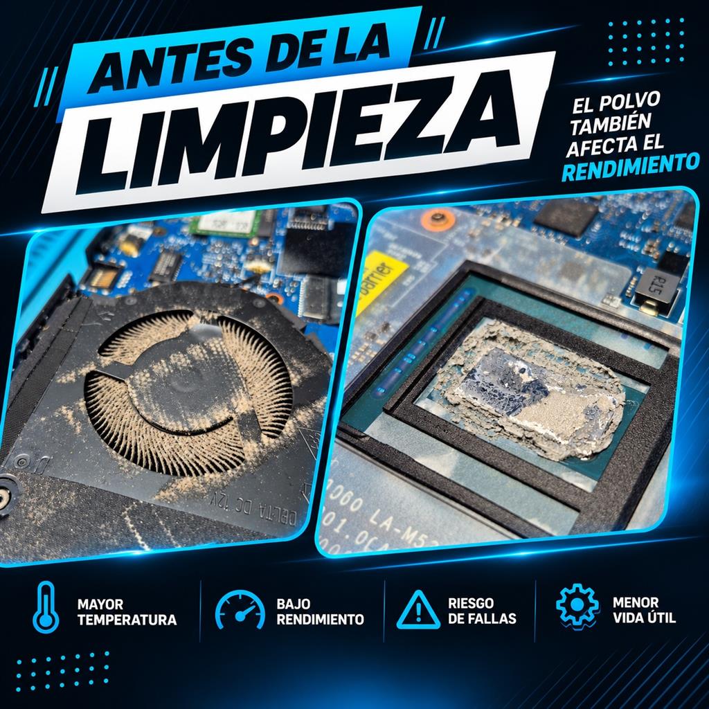 🔥 Promo Web | Limpieza Interna Completa + Cambio de Pasta Térmica